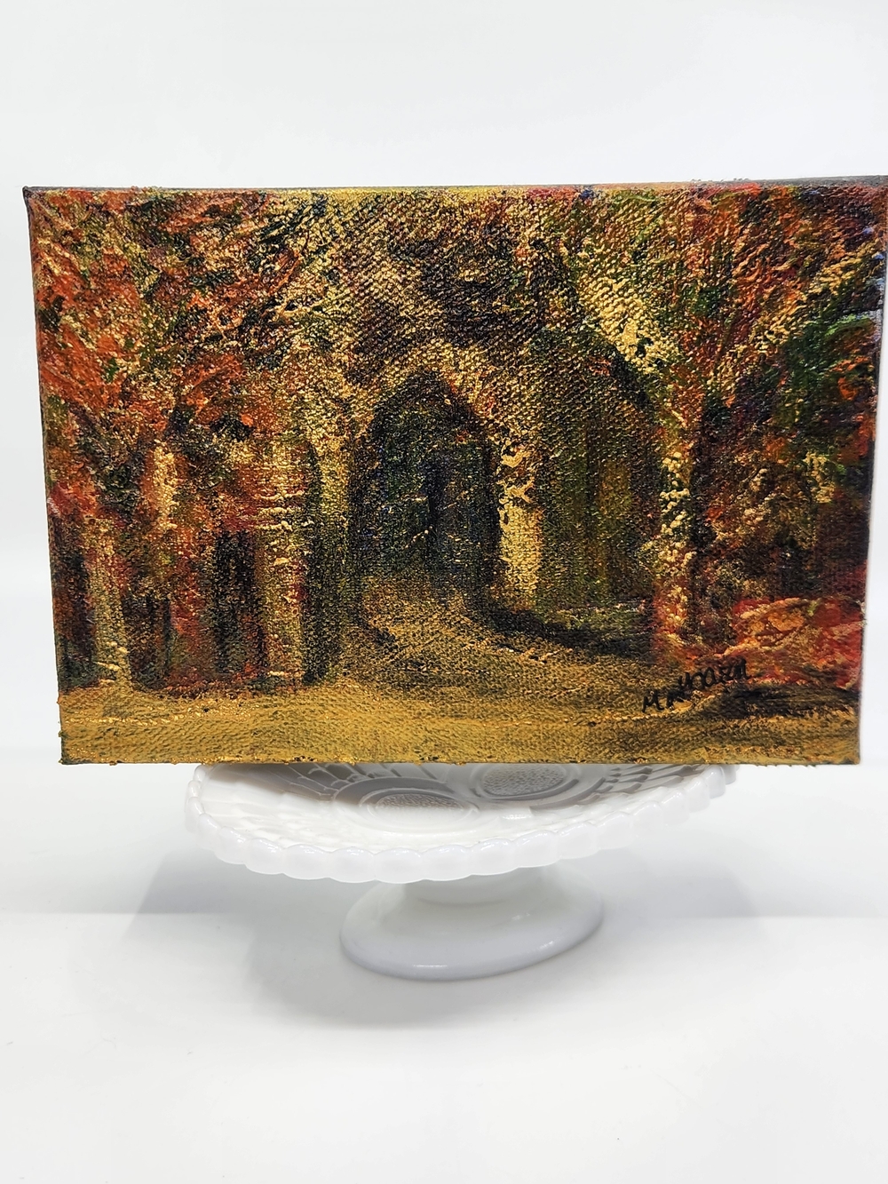 "Golden Path"- Original Art on Canvas - by Butterfly Rising Designs